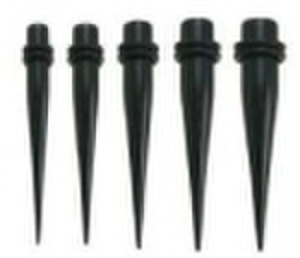 Body piercing jewelry UV black expander