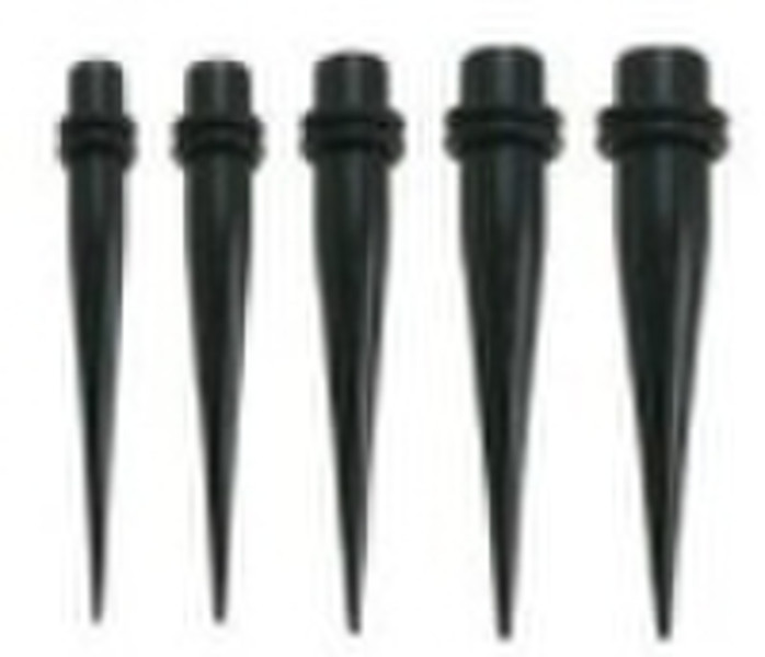 Body piercing jewelry UV black expander