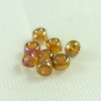 rainbow brown  colour glass bead