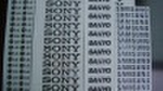 Thin Metallic Electroforming Nickel labels