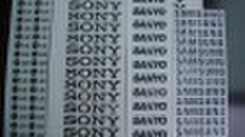 Thin Metallic Electroforming Nickel labels