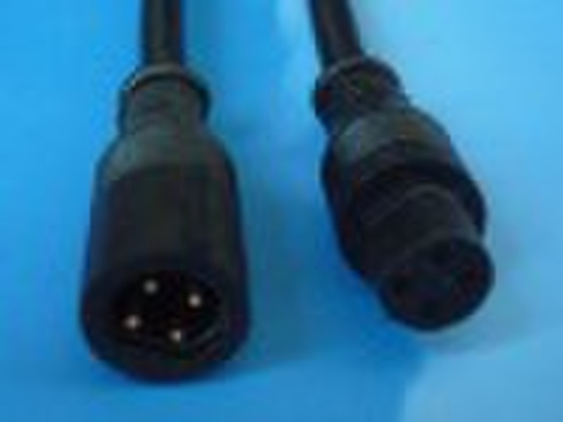 Waterproof connectors with 4 pin