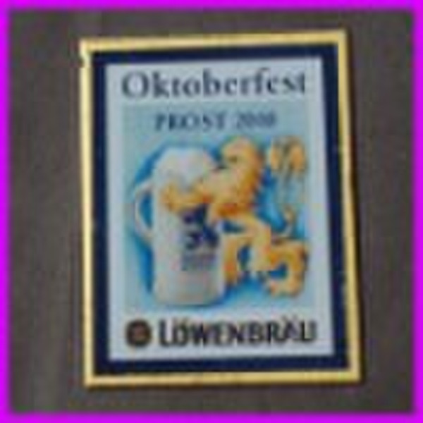 multi-color metal name plate