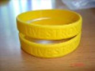 Embossed silicone bracelet