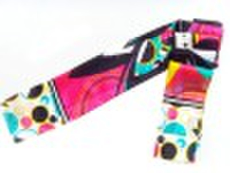 ladies' fashion printed silk scarf