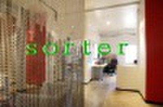 decorative aluminium chain fly screen