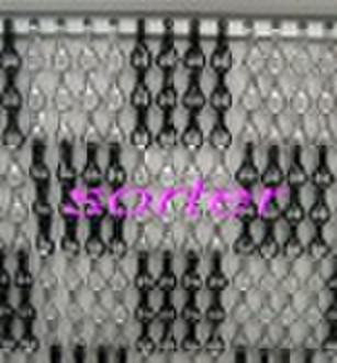unique decoration aluminium chain fly screen