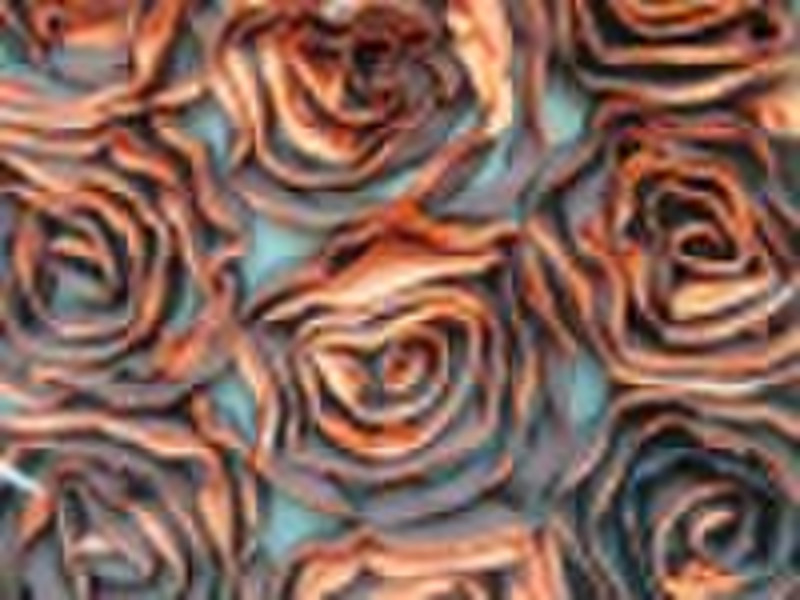 100%polyester embroidery mesh with embroidery oran