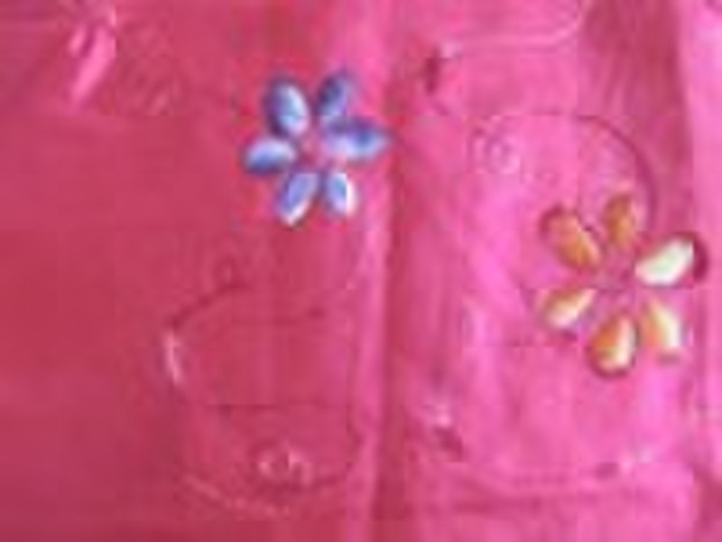 100%polyester hand drawing print sequin and embrod