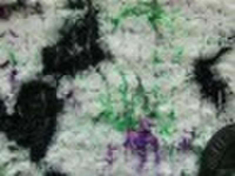 polyester mesh with embroidery chiffon tie dyed