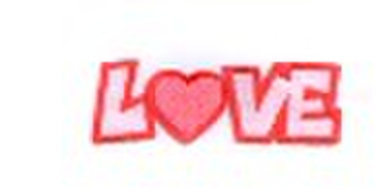 embroidery love patch