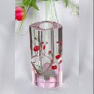 Crystal flower vase