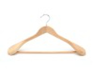 Deluxe wooden hanger for coat or suit