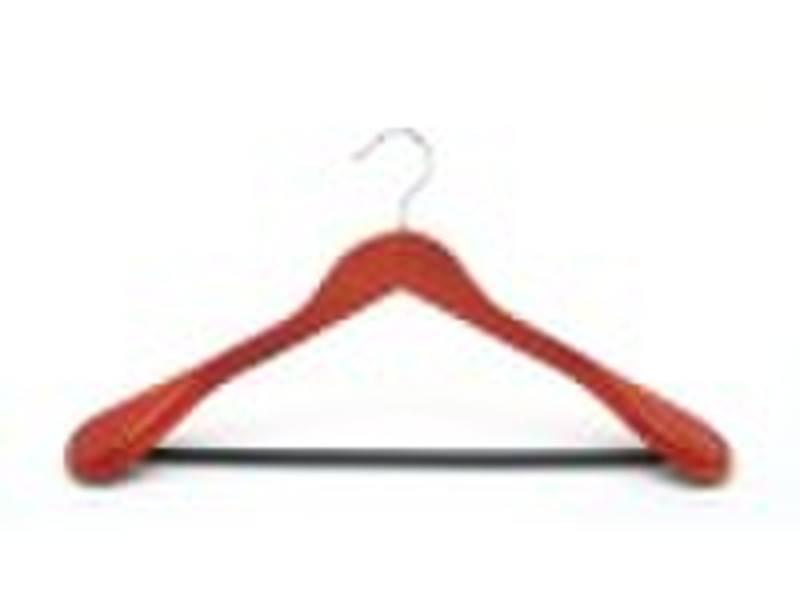 deluxe wooden hanger for coat or suit