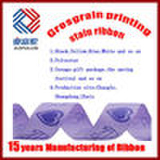 printed organza ribbon