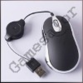USB Retractable Cable Optical Mouse Mice PC Laptop