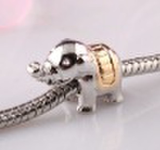 P0406 pandora charms,metal beads,elephant shaped b