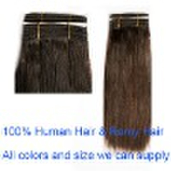 100% человеческих волос прямой соткать волос ткать волос