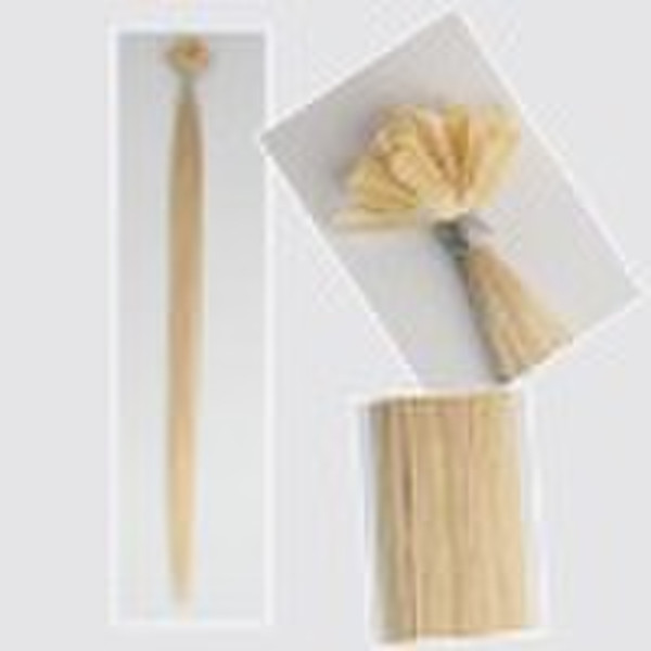 100% Human hair extensions   Light color U-tip Hai