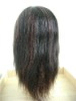 前面缀有蕾丝的小假发，100%的印度雷米人的头发