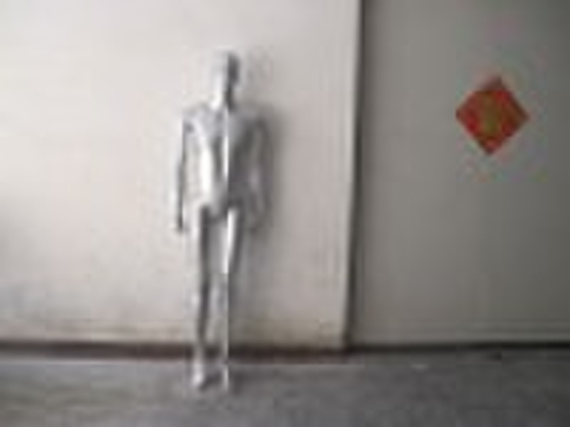 silver male mannequin