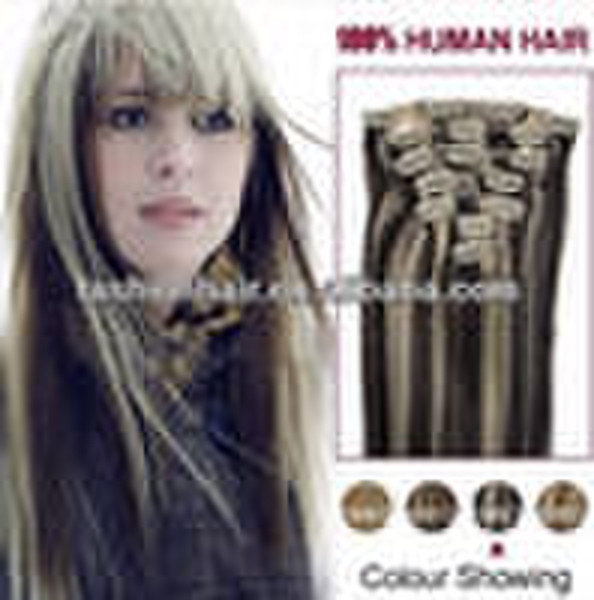 #8 25cm wide Synthetic clip in hair extension