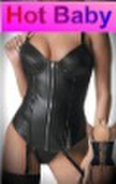 Damen sexy Dessous Leder