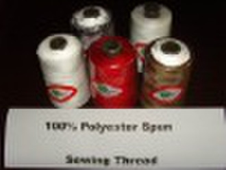 100% polyester dyed spun sewing thread