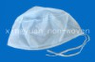 disposable non-woven  surgical cap with ties on