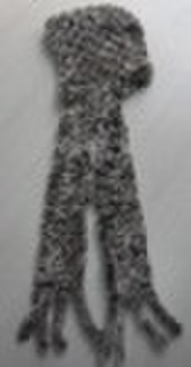 Fashion rex rabbit fur scarf