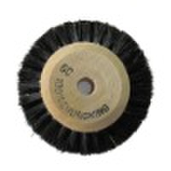 6C Polishing Bristle Wood Hub Brush Wheel