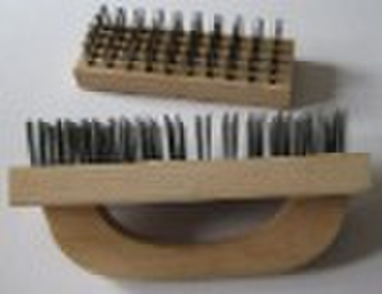 butcher block steel brush