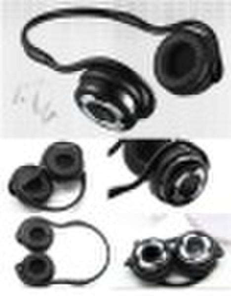 Foldable Bluetooth earphone, back-head style