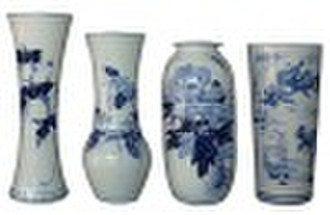 blue and white porcelain vase