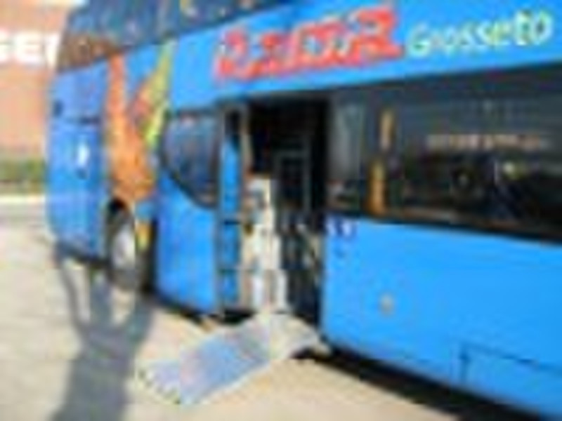 wheelchair ramp used for low floor city buses