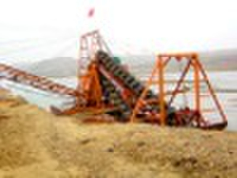 Sand digging dredger