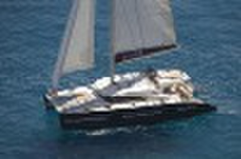 catamaran/fiberglass yacht