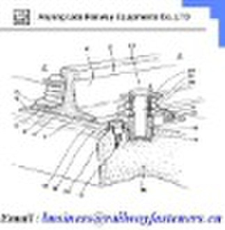 UIC54 steel rail/rail track fixtures/professional