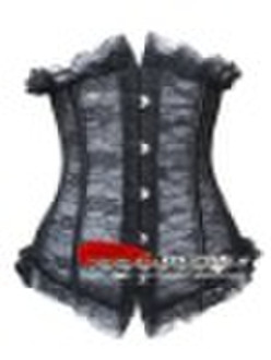 Neue Art-Schwarz-Spitze-Korsett bustier