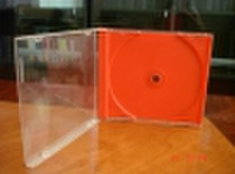 10.2 мм красный одного случая компакт-диск (CD-рукав, CD-бокс)
