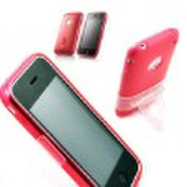 Sweet pure red simple silicon mobile phone pouch f