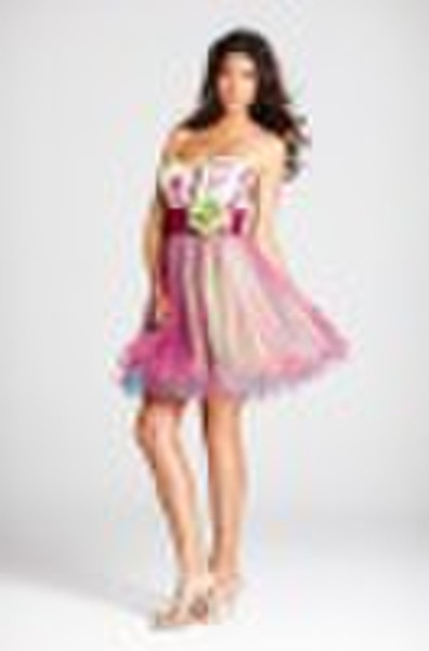 muti color midi party dress 2011