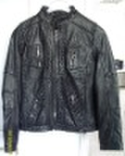 Woman leather clothing