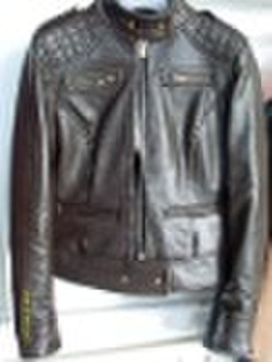 Individuality fashionable woman leather clothing