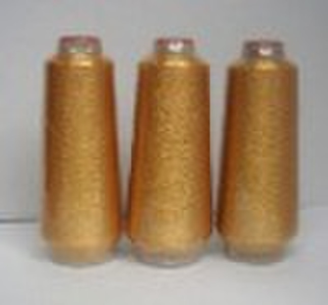 gold metallic Rayon Stickgarn