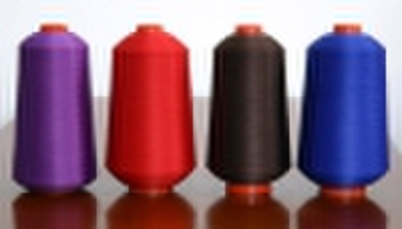 Polyester textured thread