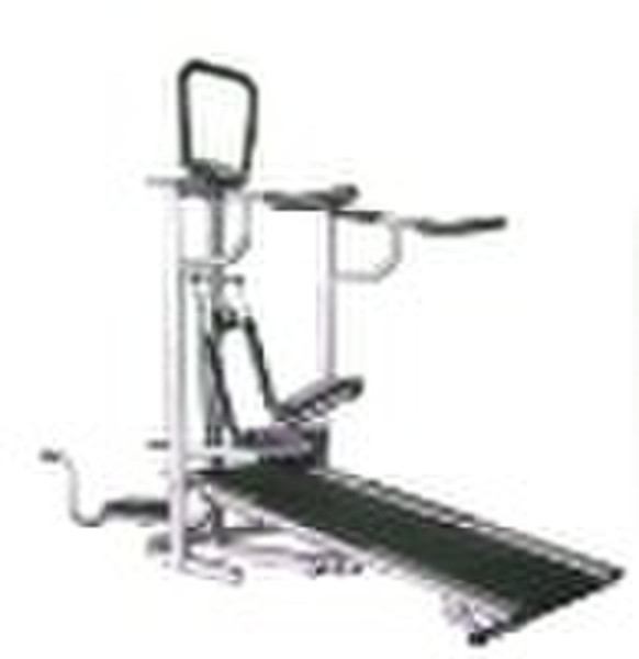 4 in 1 treadmill with stepper,twister,push-ups bar