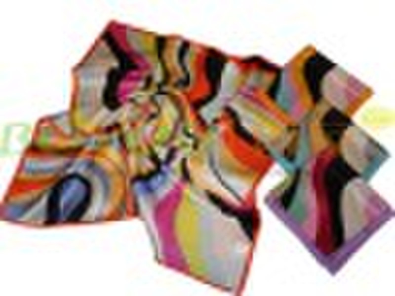 Hand rolled silk scarf