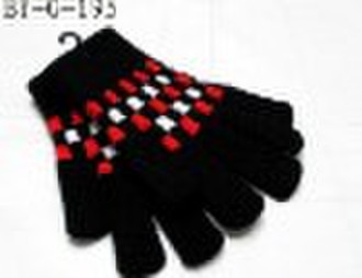 fashion acrylic knitted gloves