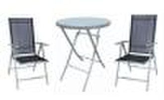 Steel Foldable Table, Adjustable Chair